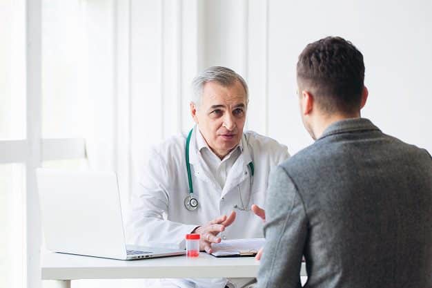 Doctor patient discussion