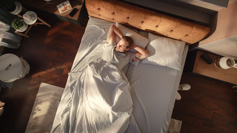 man sleeping